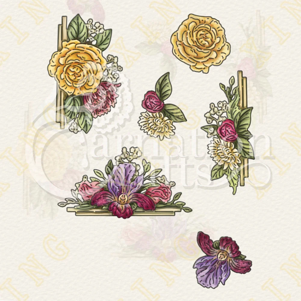 

Edged with Florals Metal Craft Cutting Dies Diy Scrapbook Paper Diary Decoration Card Handmade Embossing New Product for 2022