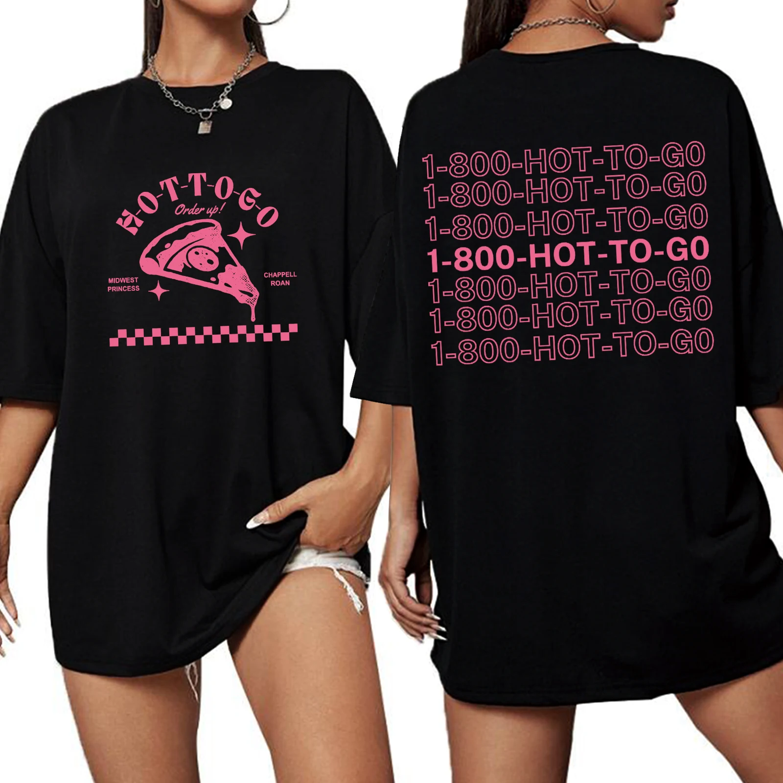 Chappell Roan Hot To Go 2024 модная женская рубашка оверсайз с коротким рукавом музыкальные