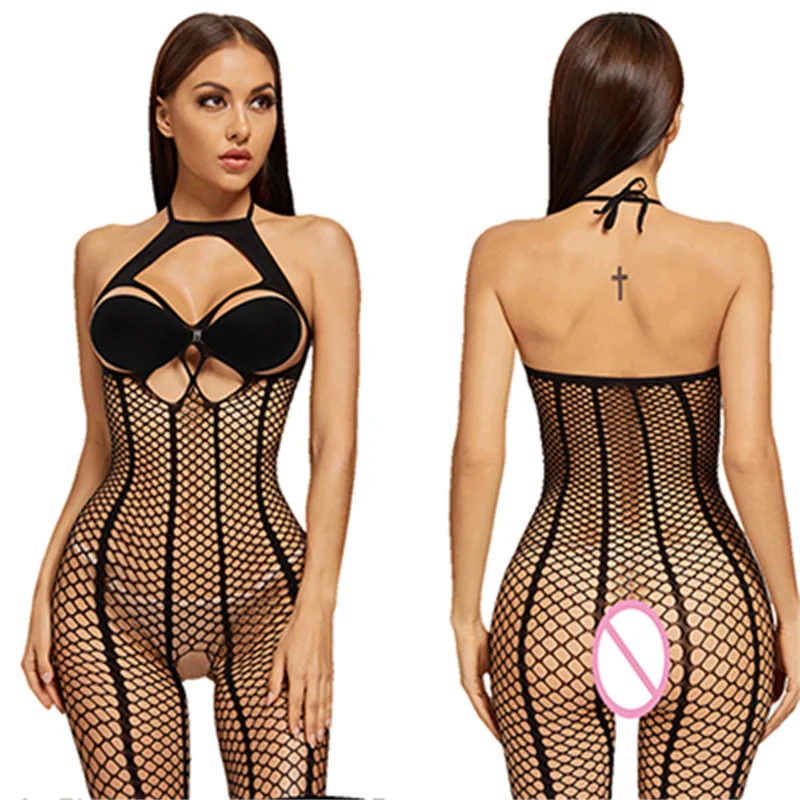 Женское Прозрачное нижнее белье сорочки боди-чулки костюм для женщин подвязки