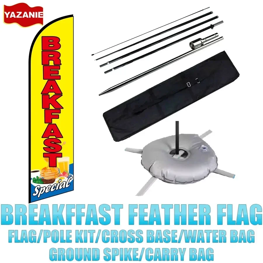 Специальная реклама для завтрака баннер с флагом Swooper 8 футов комплект флагов