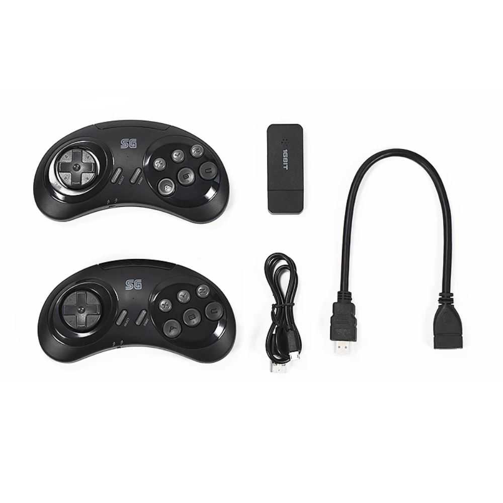 HD MD Беспроводная Ретро игровая консоль 16 бит для Sega Genesis Mini/Mega Drive контроллер