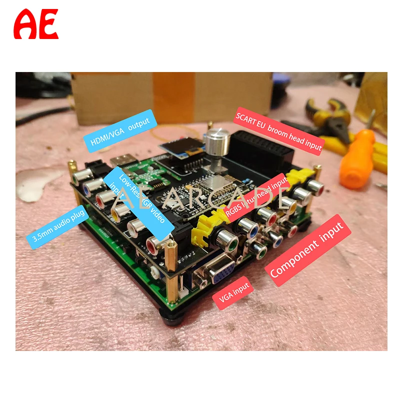 GBSC GBS управление RGBS /Scart /Ypbpr сигнала в CRT/VGA /HDMI-совместимые