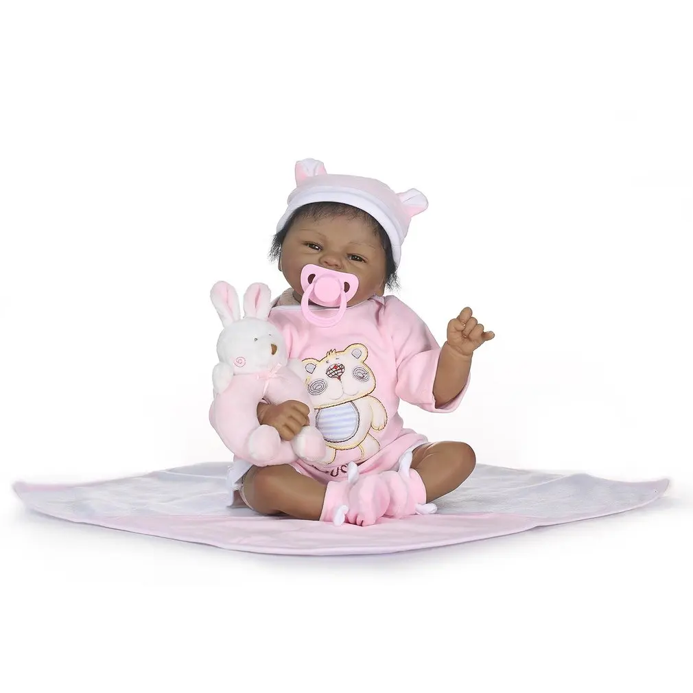 

OCDAY, имитация ребенка, мягкая силиконовая кукла, милая Реалистичная Нетоксичная полноразмерная кукла для новорожденных, родительская игруш...