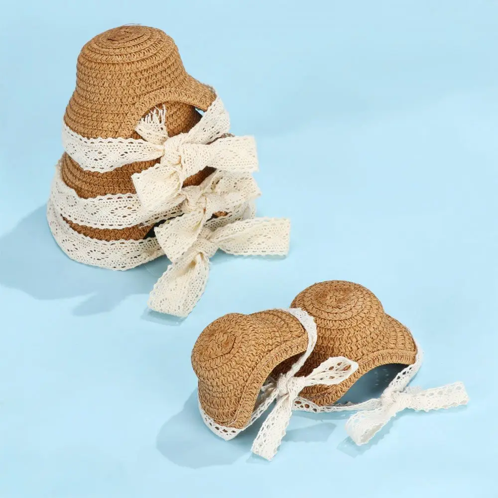 

Sizes for 1/81/61/41/3 Doll Doll Lace Hat Handmade Doll Hat Accessories Hand Weaved Hats Straw Hat Doll House Ornament