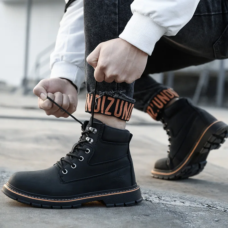 

Puncture Proof Safety Shoes for Men Breathable Work Safety Boots Baotou Protective Work Shoes Male Construction Working Sneaker