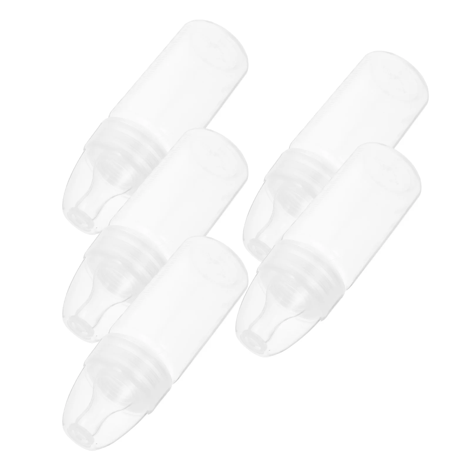 

5 Pcs Newborn Baby Bottles Disposable Feeding Clear Scale Milk Powder Portable Once- Babies Pacifier Infant