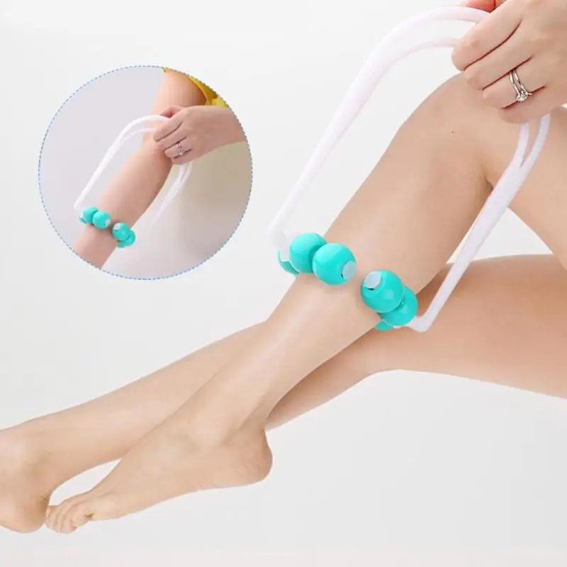 

8 Beads Portable Legs Relax Massage Roller Manual Foot Calf Shaper Slimming Relaxation Leg Massager Health Care Tool
