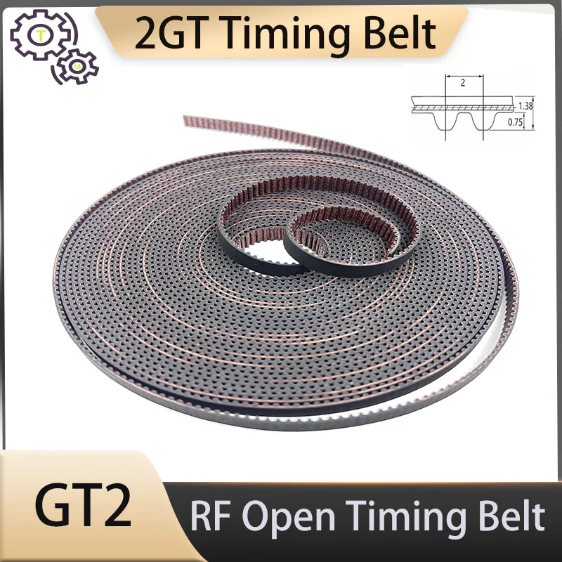 

2GT/GT2 открытый пылезащитный ремень из резины + стекло волокна