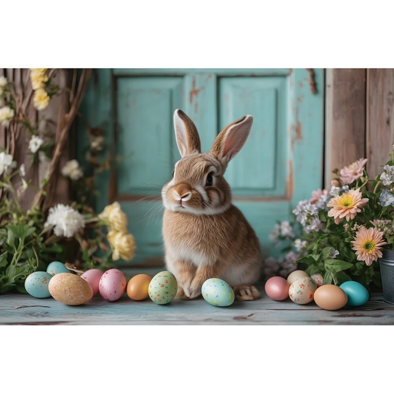 Фон для фотосъемки с пасхальными яйцами