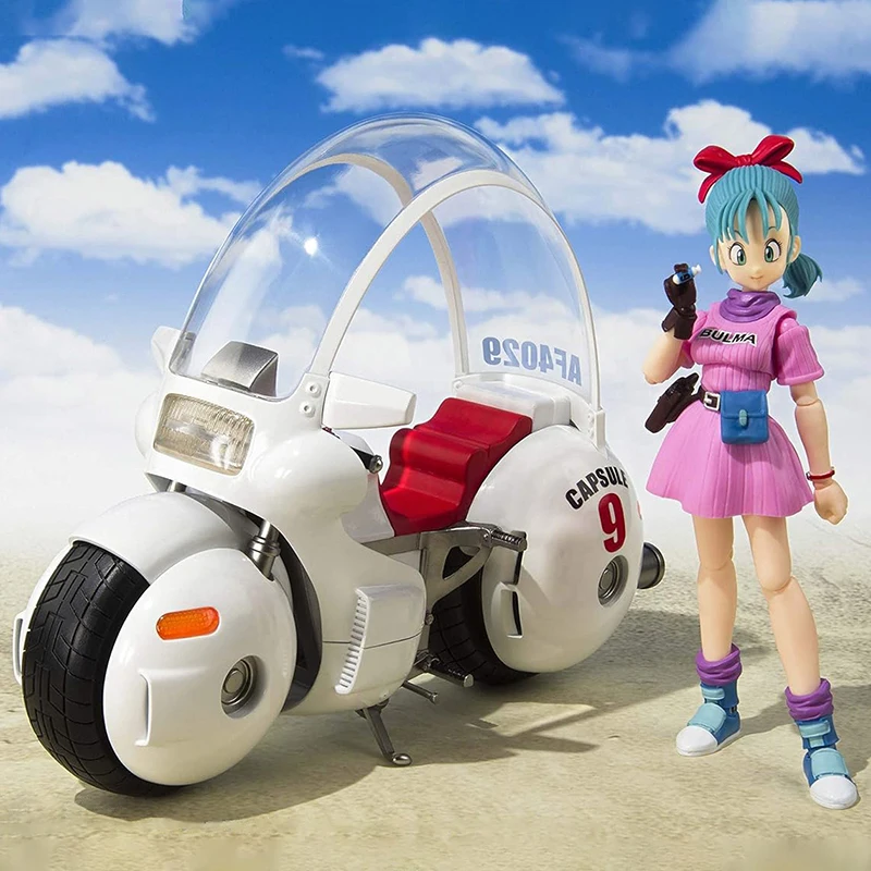 18 см SHF Dragon Ball Фигурки Мотоцикл Bulma Капсула Hoipoi No. 9 фигурка из ПВХ коллекция Goku