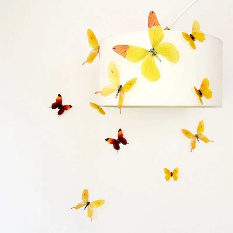 Многоцветная 3D стереоскопическая бабочка многофункциональное украшение для