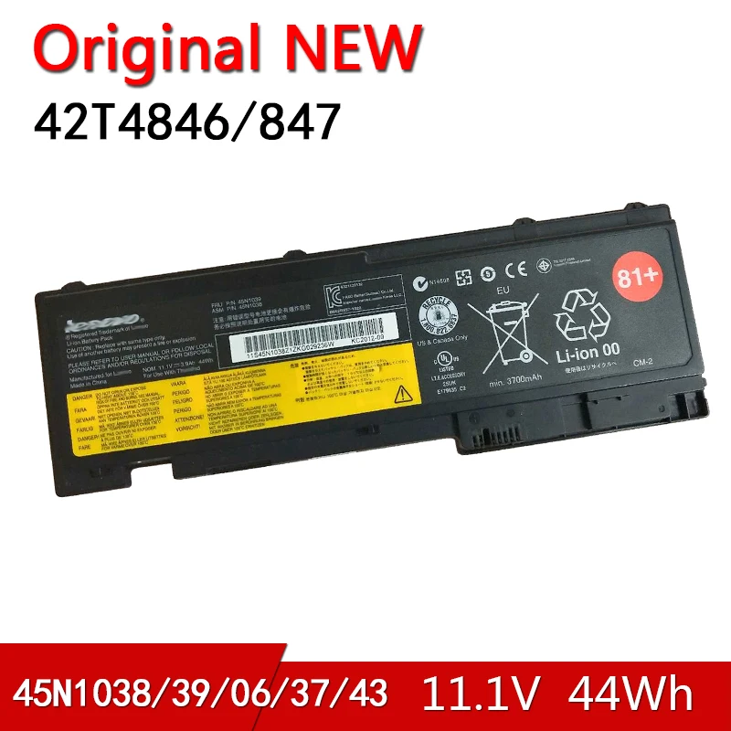 

NEW Original Battery 45N1036 45N1037 45N1038 45N1039 45N1143 For ThinkPad T430S T420S T420si T430si 42T4846 42T4847 0A36309