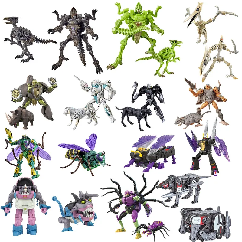 Купи 12 Style Cybertron Beast Wars Transformation Robot Animals Model Deformation Beast Dragon Hobby Toys For Children Christmas Gift за 1,846 рублей в магазине AliExpress