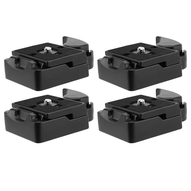 

4X Black Camera 323 Quick Release Plate With Special Adapter (200PL-14) For Manfrotto 323 DSLR Cameras(New Version)