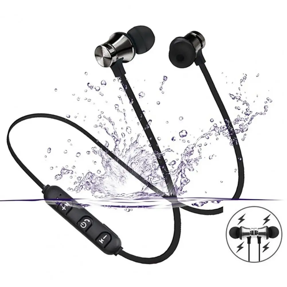 Беспроводные наушники Bluetooth 5,0, магнитная спортивная Гарнитура для бега, водонепроницаемые спортивные наушники-вкладыши с шумоподавлением, наушники для Smartphoe