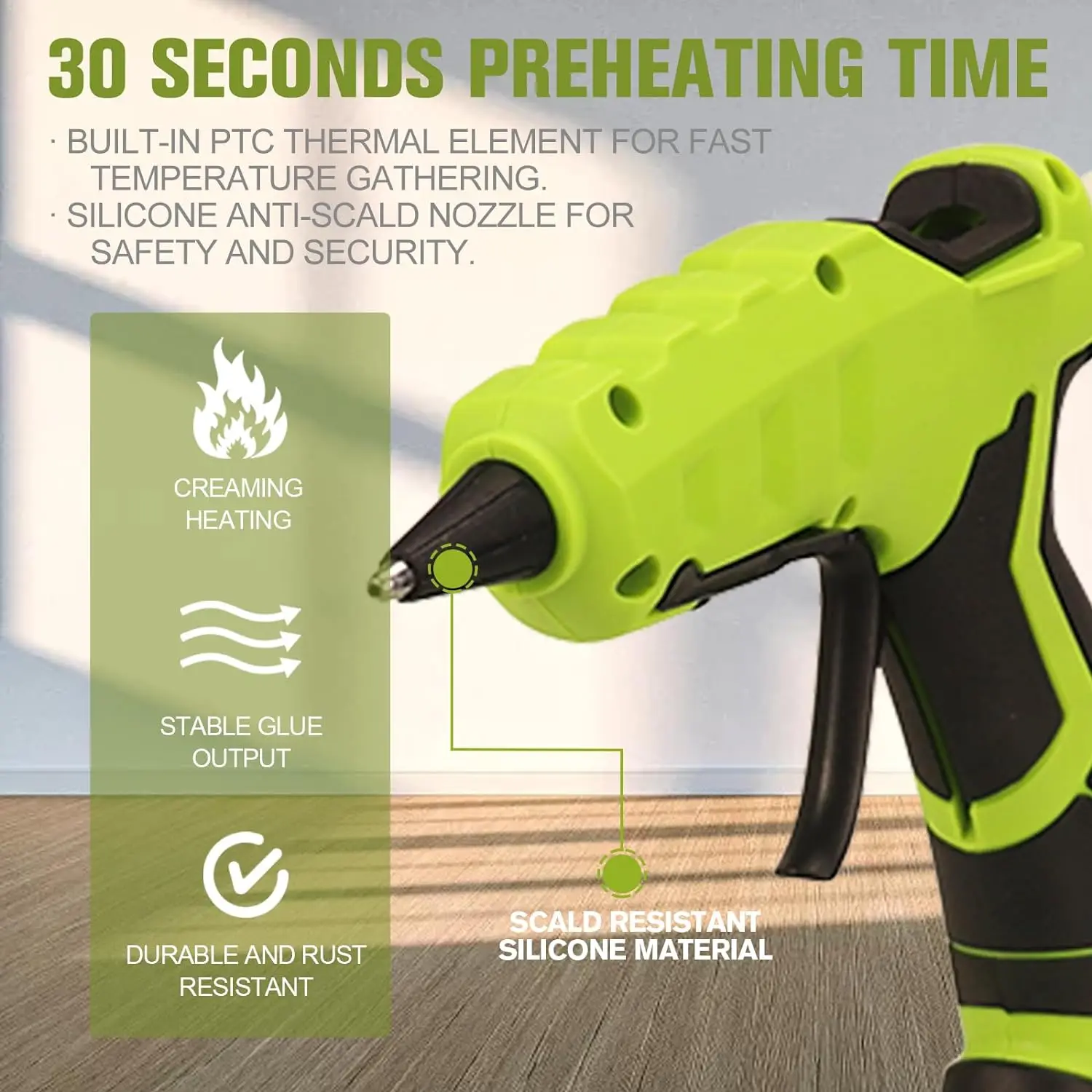 Клеевой пистолет для Black Decker беспроводная термоклеевая пушка 30s быстрого