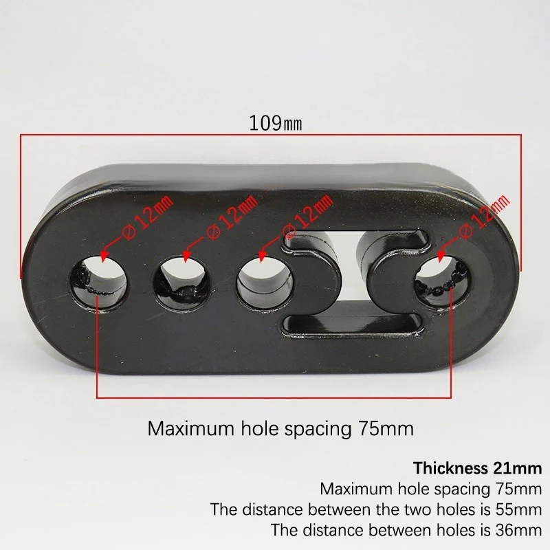 

Универсальные автомобильные кронштейны для крепления выхлопной трубы, вешалка-изолятор, полиуретановая вешалка, кронштейн для подкладки, 2 отверстия, 4 отверстия