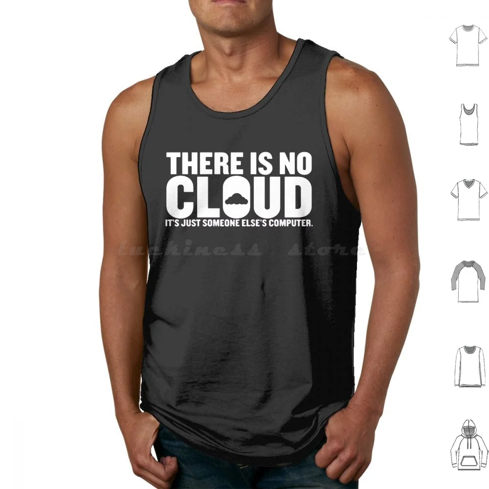 

There Is No Cloud Its Just Someone Else'S Computer Tank Tops Vest Sleeveless Tech Support Tech Support Computer Funny Geek