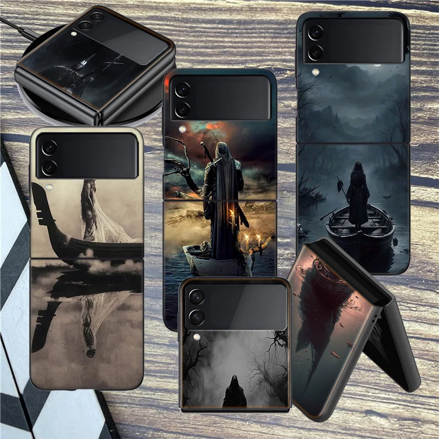 Чехол Hell Styx Ferryman для телефона Samsung Z Flip 3 4 5 5G противоударный жесткий чехол Galaxy 6