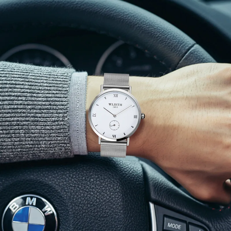 Business Watch Male Clock WLISTH Design Steel Relogio Quartz Wristwatch Luxury Men's Watches Erkek Kol Saati Relogio Masculino enlarge