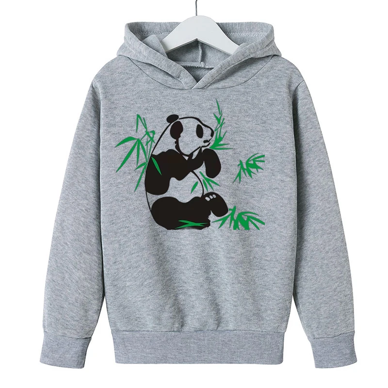 

Толстовка с капюшоном в виде милой панды в китайском стиле Харадзюку, свитер с мультяшным принтом для девочек, пуловер в стиле оверсайз с па...