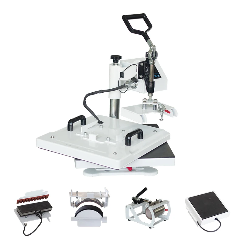 

8 in 1 Heat Press Sublimation Transfer Machine T-shirt Printing A3 Machinery for Small Business