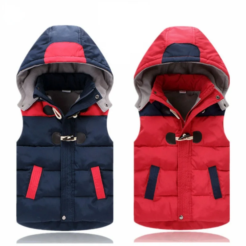 

Coat Winter Jacket Boy For Jacket Clothing Vest Winter Girls Down Cotton Boys Child Hooded Vest Child Girl Clothes Warm