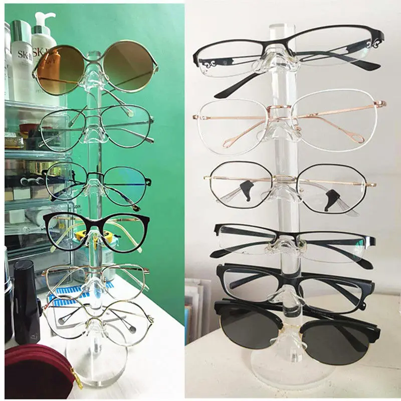 

Multilayer Acrylic Glasses Storage Display Stand Portable Storage Organizer for Lightweight Sunglasses Hanging Rack New 2023