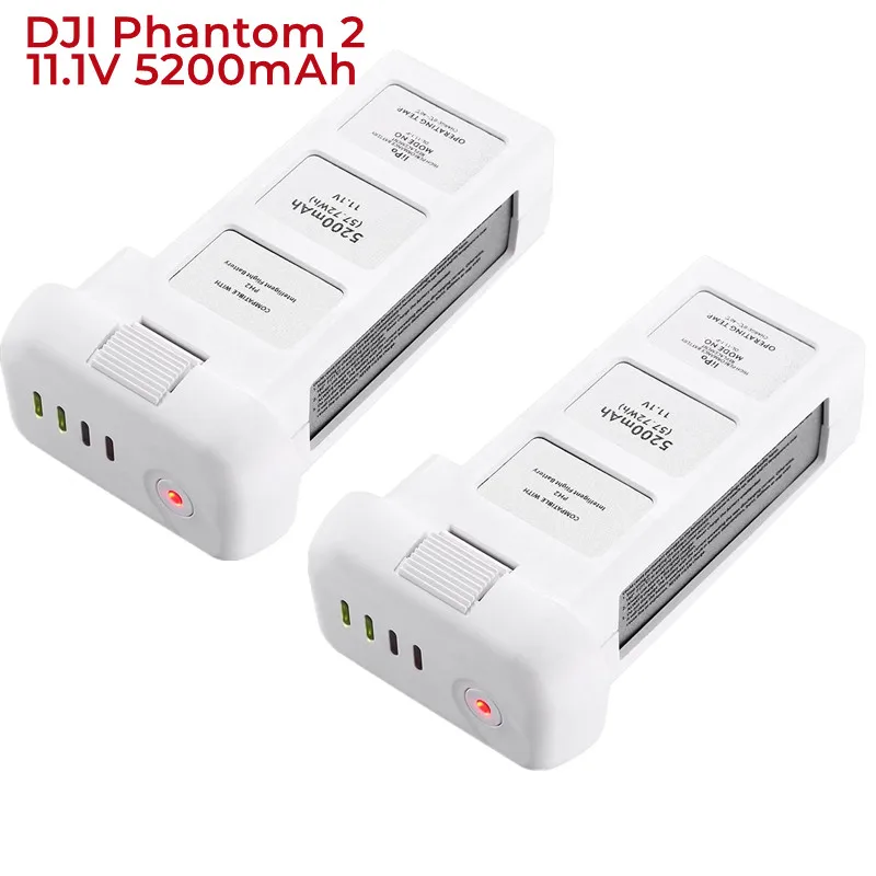 

3PCS DJI Phantom 2.11.1V 5200mAh 10C LiPo Intelligent Flight Battery Replacement Compatible with DJI Phantom 2,Phantom 2 Vision