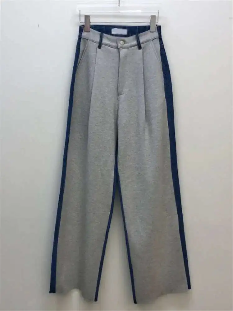 REALEFT Винтажные женские джинсы из полиэстера