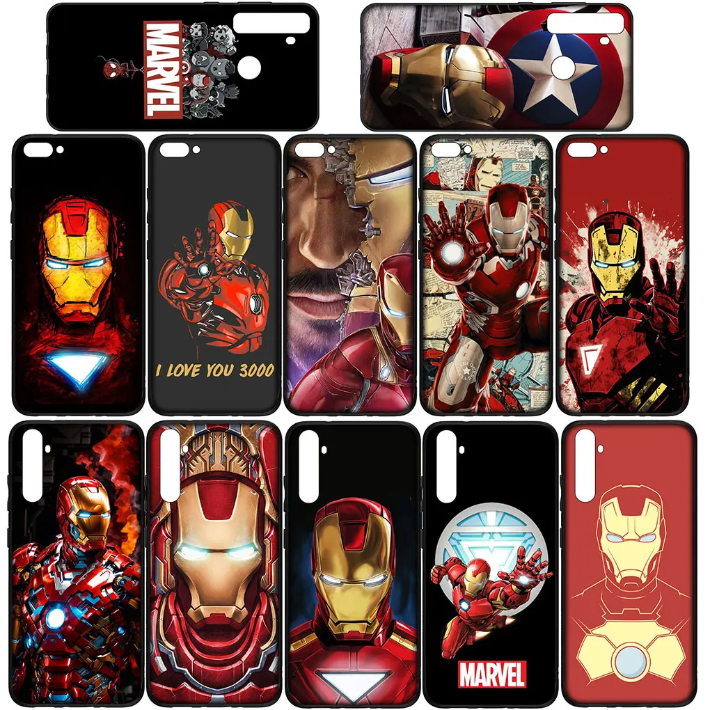 Защитный чехол IronMan для телефона с супергероями Xiaomi Redmi Note 12 14C 13C A3 13 Pro Plus 12s A3X Note13