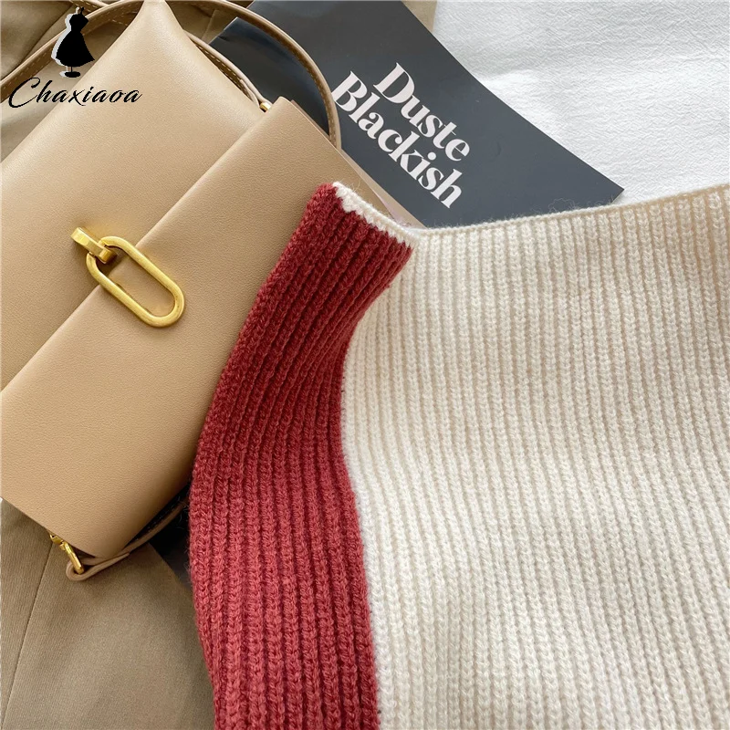 Женский двойной цветной шарф из полиэстера