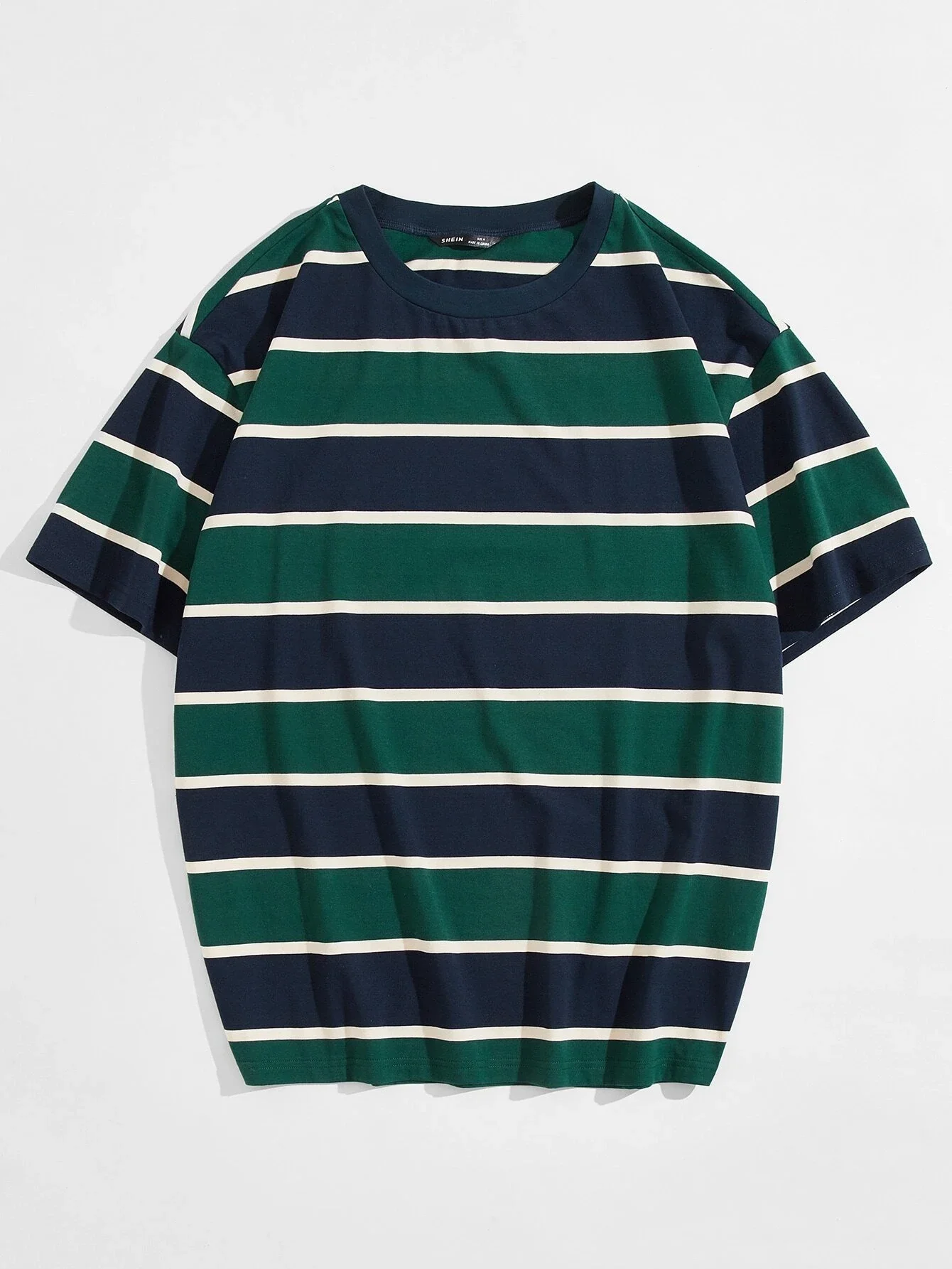 

Men Striped Drop Shoulder Tee
