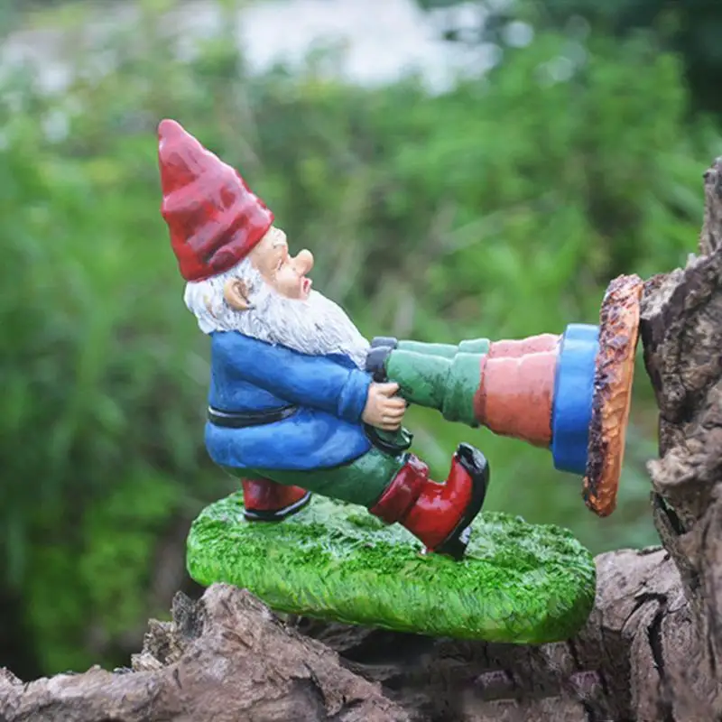 

Home Decor Funny Dwarf Garden Courtyard Trapped Dwarf Elf Decoration Style Trend Resin Crafts Decoration For Home