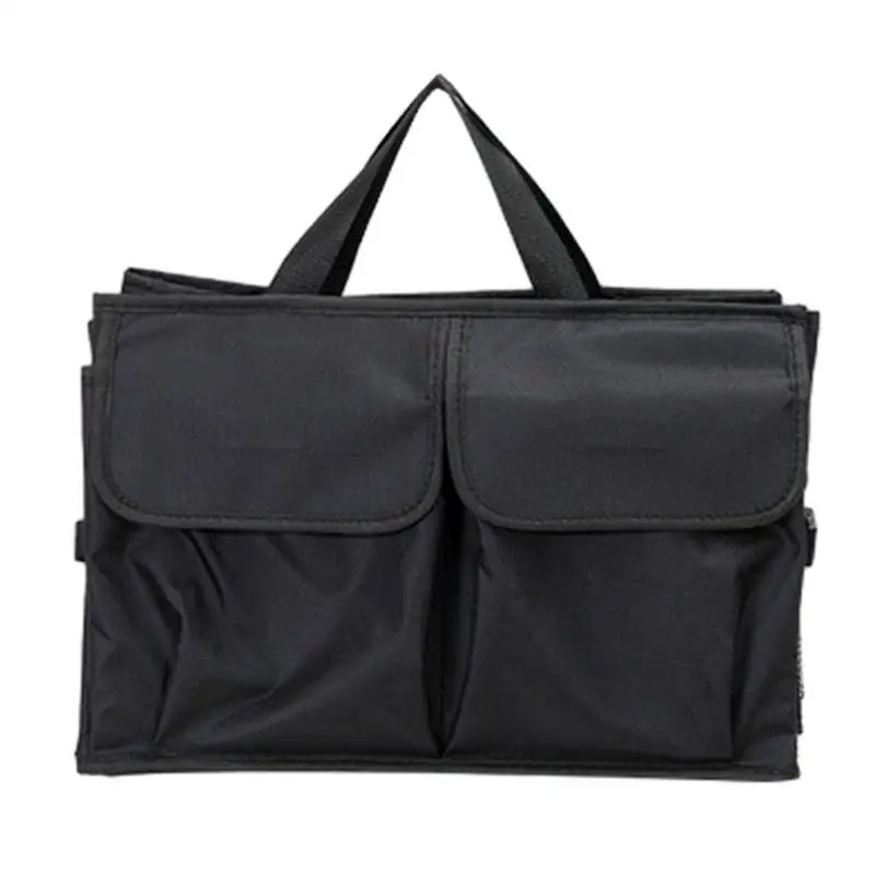 

Органайзер для багажника, автомобильный органайзер для хранения и поддержания порядка, сверхпрочный автомобильный Органайзер с несколькими отсеками, регулируемые закрепляющие ремни для хранения