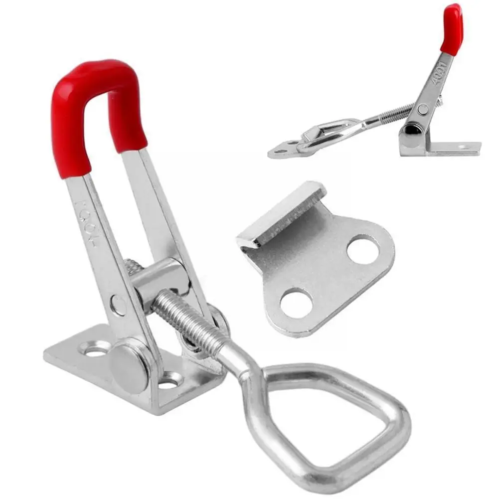 

1Pcs Metal Toggle Clamp Quick Toggle Release Horizontal Toggle Clamps Tool For Doors Bolt Type Fixture Quick Clamp Tools T2P5