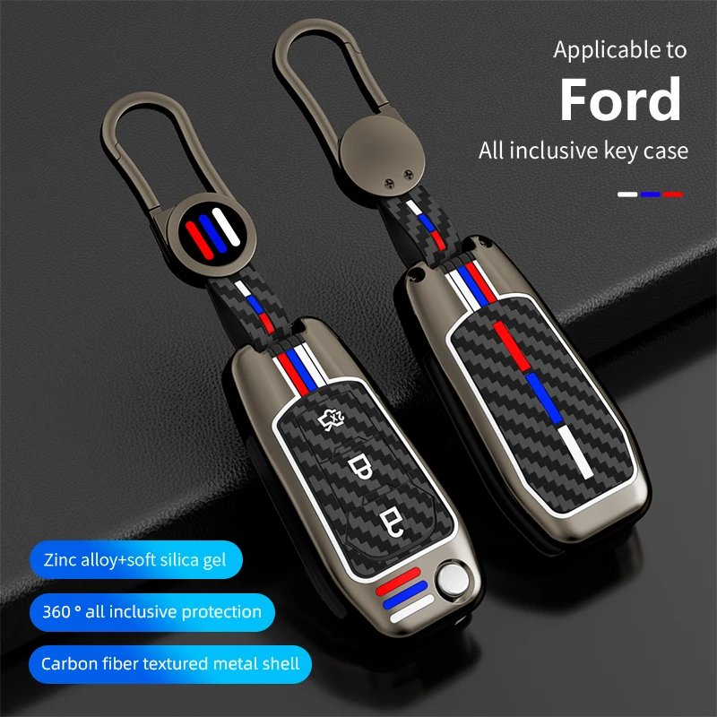 

Zinc Alloy Car Key Case Cover Protector Shell For Ford Figo Mondeo 5 Ecosport Fiesta Mk8 Everest Ranger Fusion Kuga Escort F150