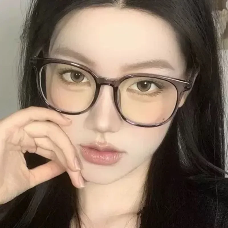 Большие квадратные очки в оправе для женщин и мужчин простые прозрачные