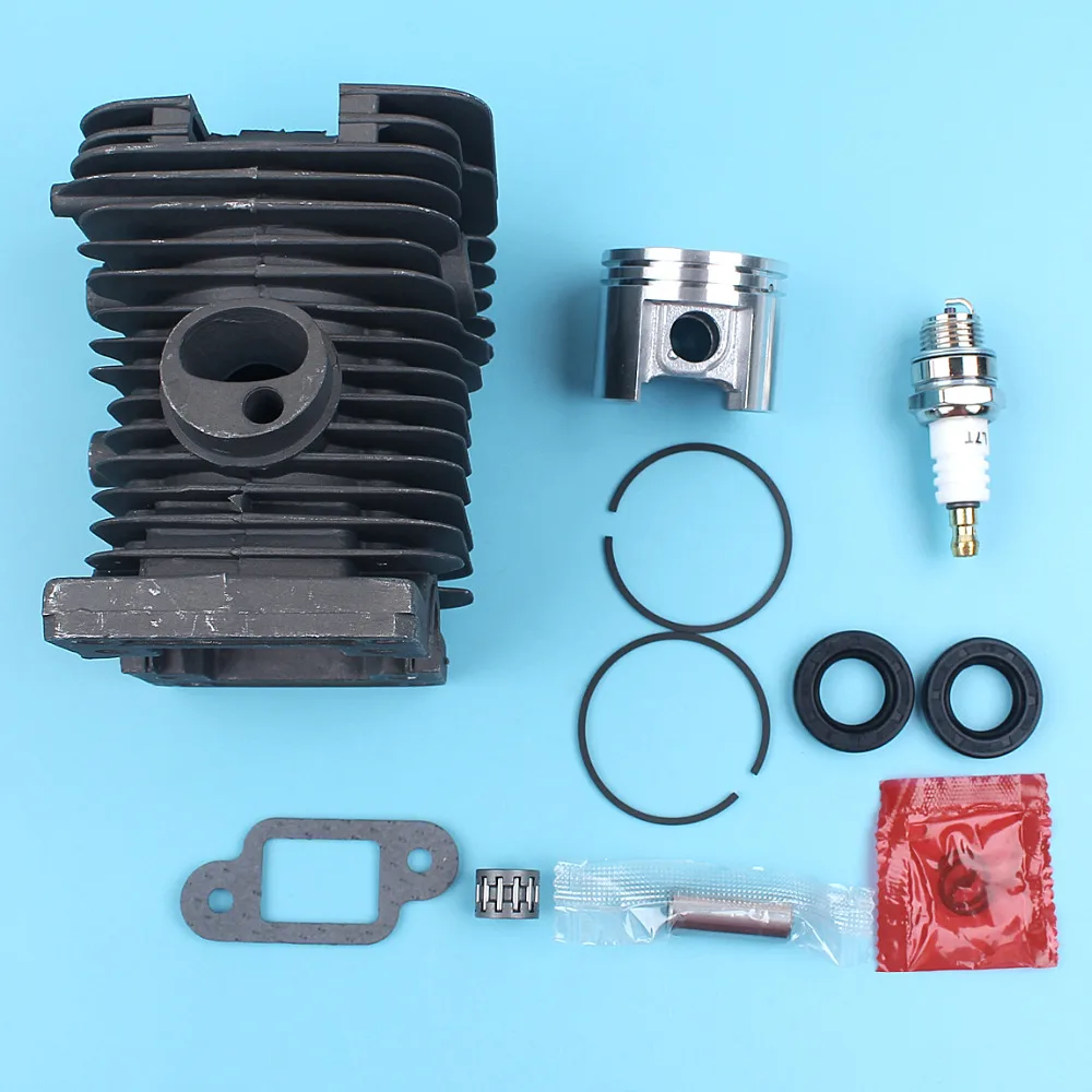 

38mm Cylinder Piston 10mm Pin Spark Plug Oil Seal For Stihl 017 018 MS170 MS180 MS 170 180 Chainsaw w/ Muffler Gasket Spare Part