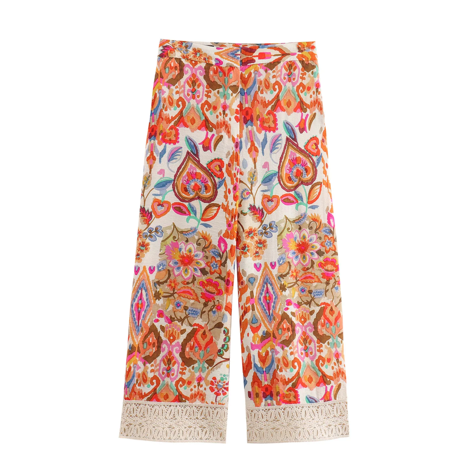 Женский костюм-рубашка с принтом Лето 2024 богемная рубашка модный костюм широкими