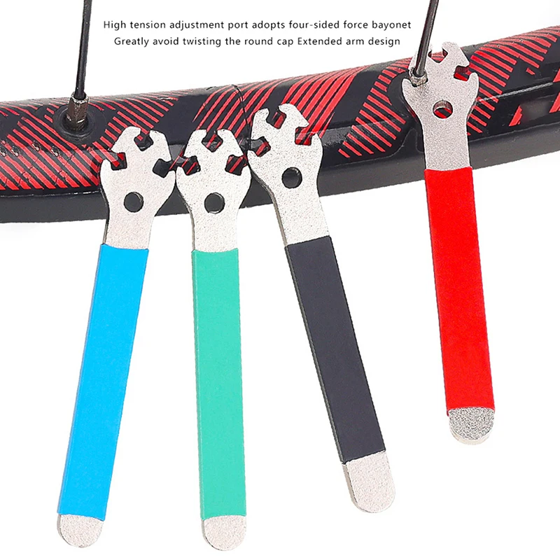 

1 шт., гаечный ключ для велосипедных спиц, 6 цветов