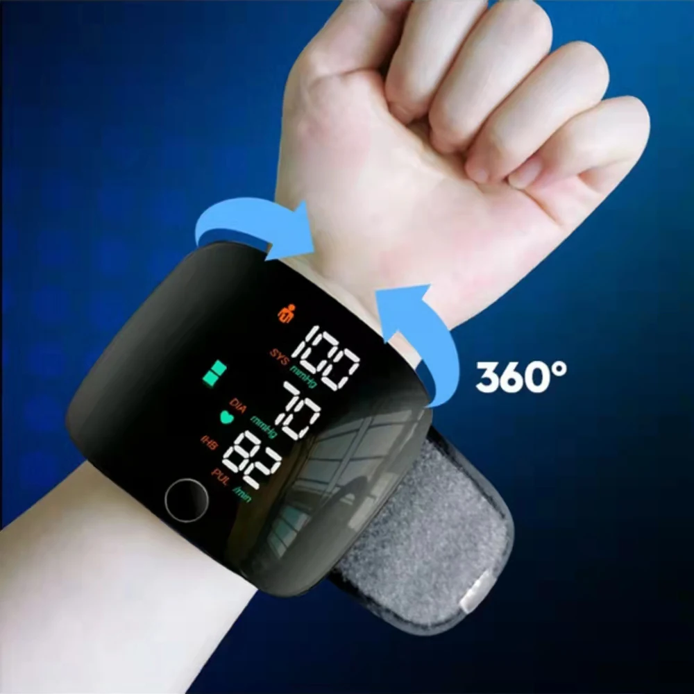 

Rechargeable Voice Wrist Blood Pressure Monitor Automatic Electronic Intelligent Blood Pressure Measurement Sphygmomanometer