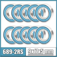fushi 689rs bearings blue sealed 9x17x5 mm abec 3 689 2rs shaft ball bearing parts for hobby rc car truck pick of 6 pcs