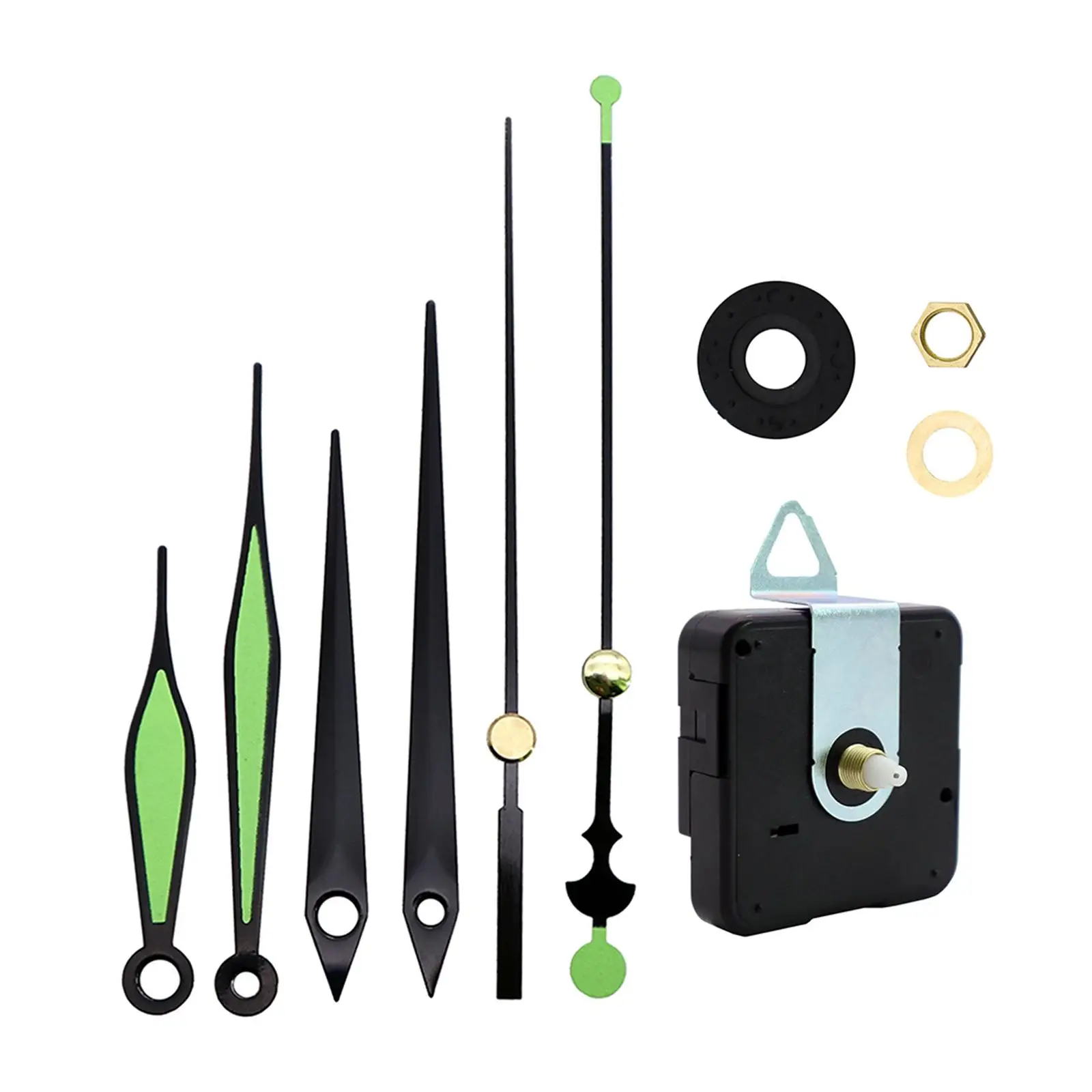 Quartz Clock Movement Mechanism Mute Replace Parts Long Shaft with Needles |