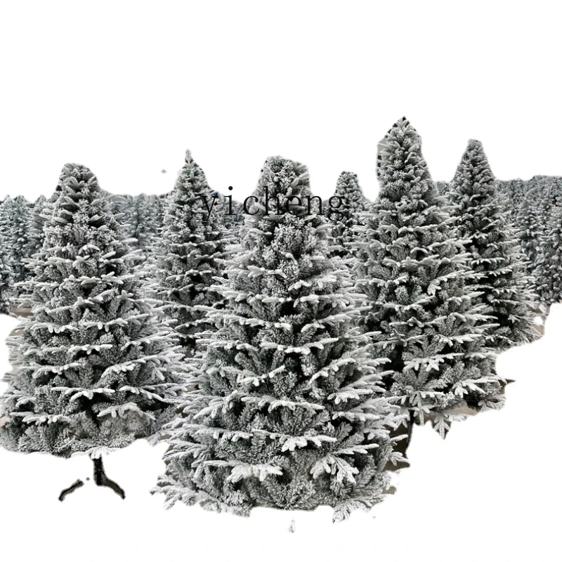 

YY White Christmas Tree Snowflake PE Flocking 1.5 M 1.8 M 2.1 M 3 M Simulation Cedar