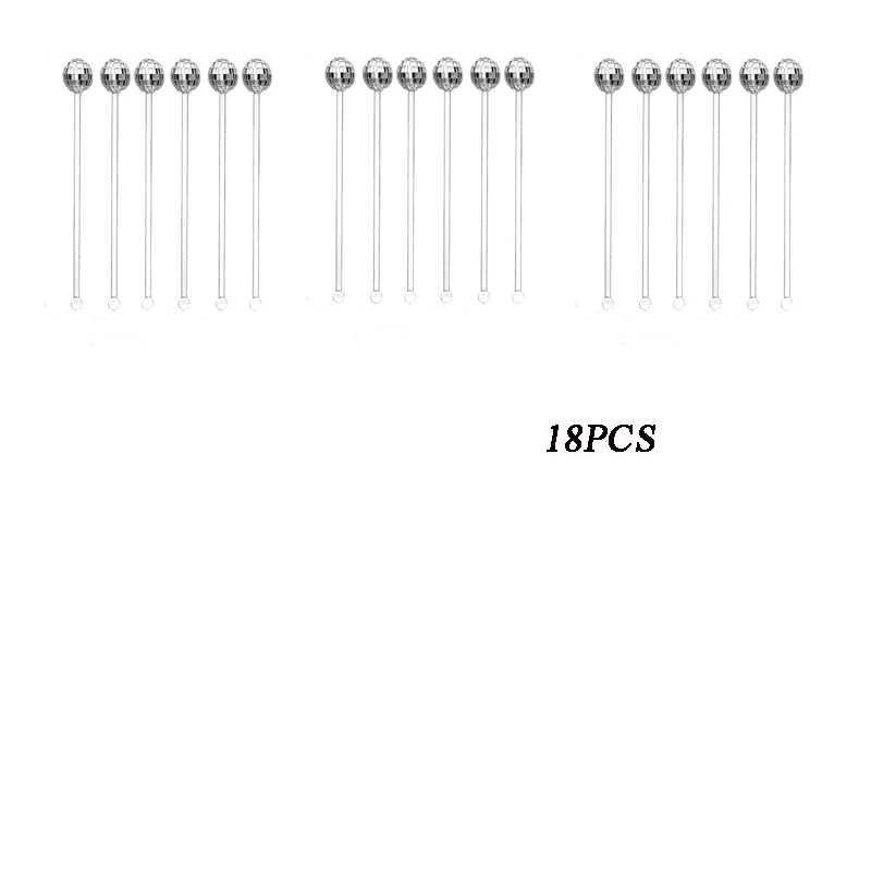 

Пластиковые зеркальные мешалки для коктейлей HESHOLIZ 6/18/24/36 шт