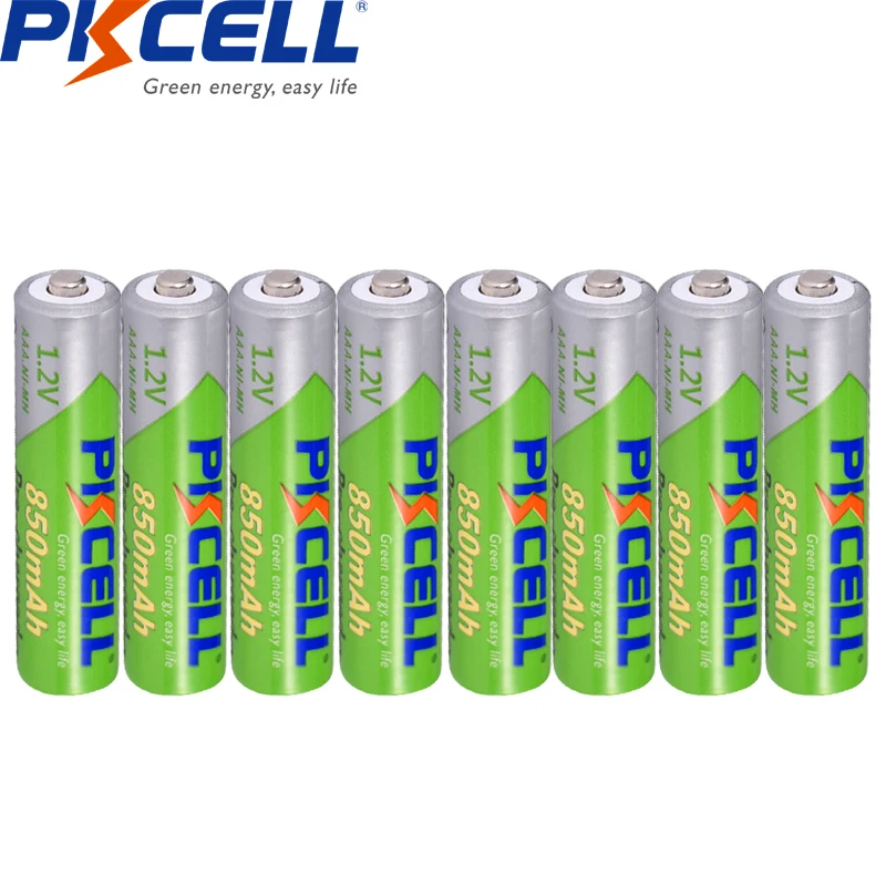 PKCELL-pilas recargables de baja autodescarga, pilas AAA de 1,2 V, 850mAh, NI-MH,...