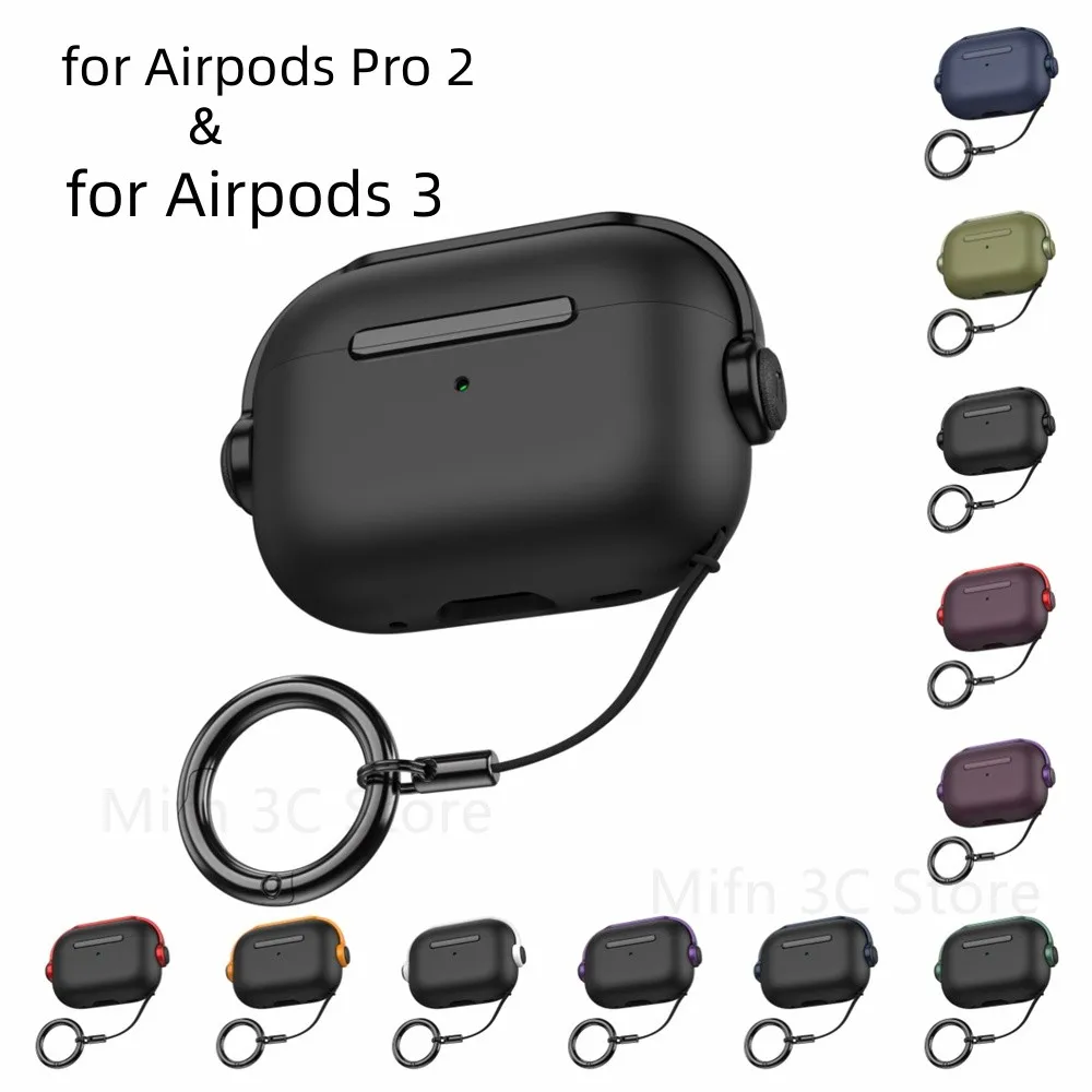 

Чехол для Airpods Pro 2, чехол с крышкой и замком Airpod Pro, мягкий чехол из ТПУ для женщин и мужчин, противоударный чехол для новых AirPods Pro 2