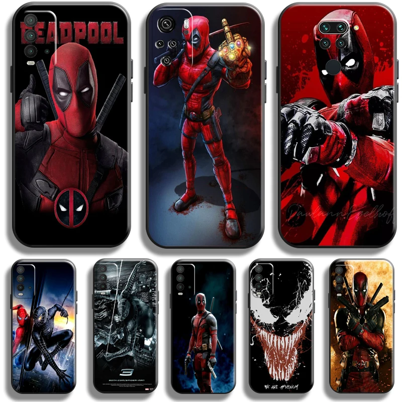

Marvel Venom Spiderman Deadpool For Xiaomi Redmi Note 9 9T 9S 10S 10T 10 Pro Max 5G Redmi 10 9 9T 9A 9C Phone Case Carcasa