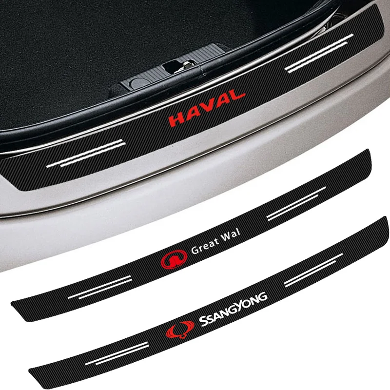 

Car Rear Bumper Trunk Guard Plate Stickers for Mercedes Benz AMG W204 W203 W212 W211 W124 W210 GLC GLE E CLA W205 Accessories